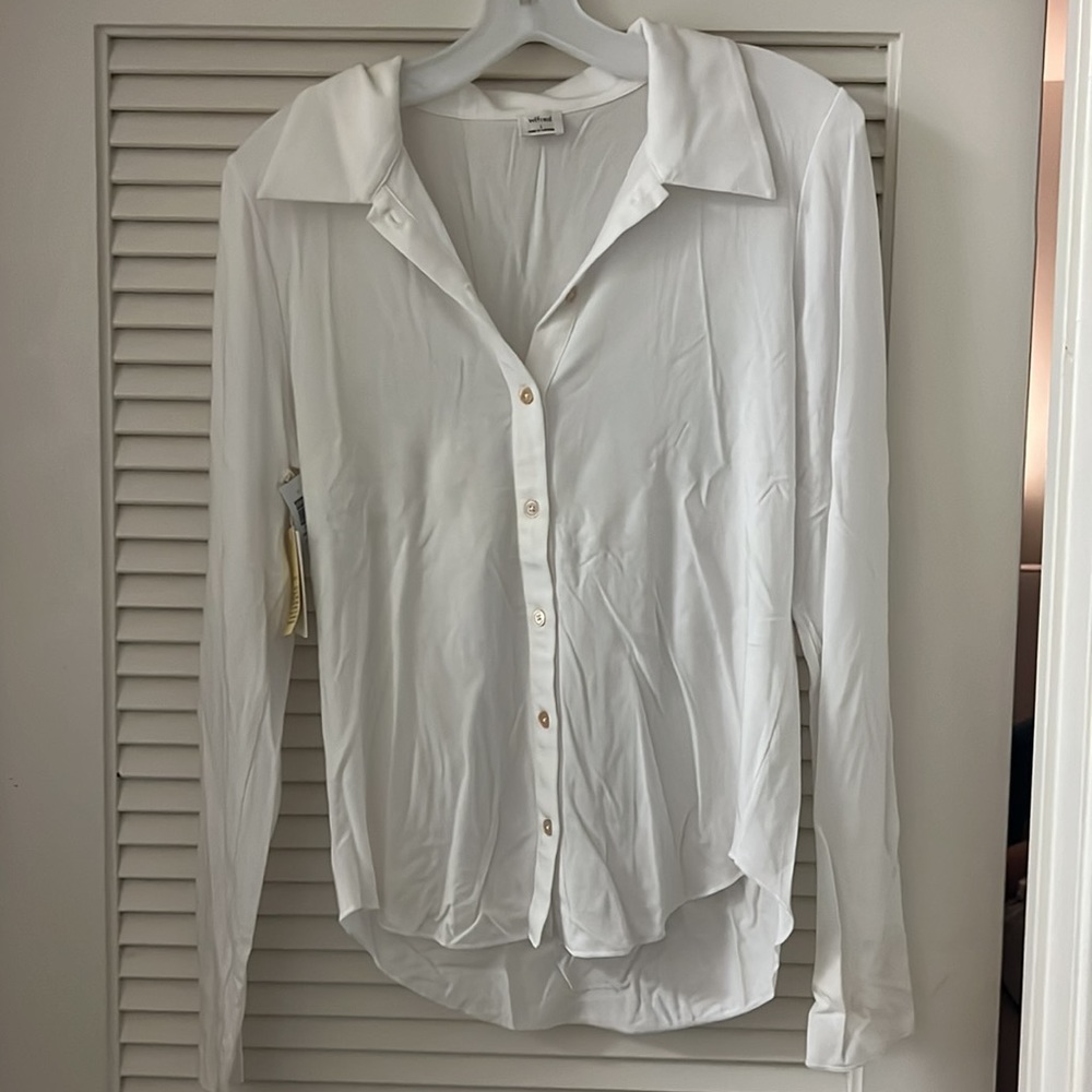 White collared shirt. New w/ tags.